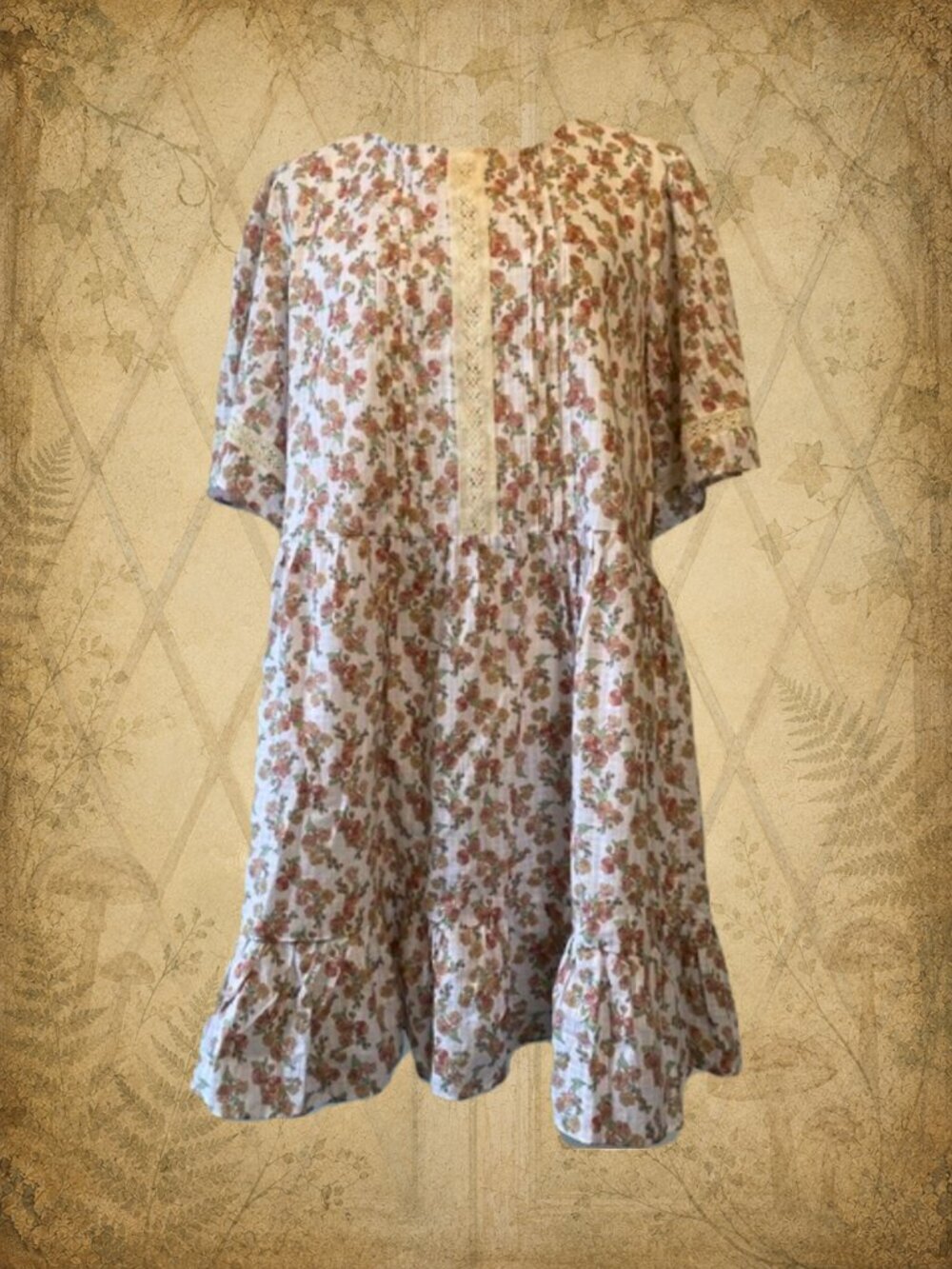 Fairy Fashion π§΅π§ββοΈ JOE FRESH Floral White & Pink Mini Dress sz M